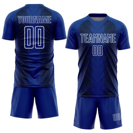 Custom US Navy Sublimation Soccer Jersey with Personalized Name and Number - Black-White Lines Team Uniform Personalized