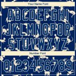 Personalized US Navy Baseball Jersey Custom Name Number 3D Pattern Design Cat Team Authentic Personalized US Navy Blue Cream