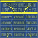 Custom US Navy Blue Gold Soccer Jersey Personalized with Name and Number - Sublimation Team Uniform Personalized US Navy