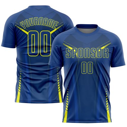Custom US Navy Blue Gold Soccer Jersey Personalized with Name and Number - Sublimation Team Uniform Personalized US Navy