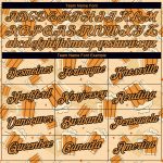 Custom Name and Number Beer T-Shirt - Personalized Vegas Gold Bay Orange-Black 3D Pattern Design for Team Performance Personalized