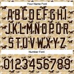 Personalized Horse Baseball Jersey with Custom Name and Number, 3D Vegas Gold Brown-White Pattern Design Personalized Vegas