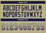 Custom Name and Number Personalized Vegas Gold Navy-White Mesh Football Jersey - Drift Fashion Team Jersey Personalized Vegas