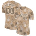 Personalized Vegas Gold 3D Pattern Pizza T-Shirt with Custom Name & Number - Performance Team Apparel Personalized Vegas