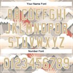 Custom Name and Number Vegas Gold 3D Pattern Baseball Jersey with Sun Rays Design Through Mountain Tops Personalized Vegas