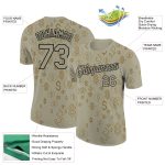 Custom Name and Number Dollar Sign Money Theme T-Shirt for Team, Personalized 3D Wheat Black Pattern Design Personalized