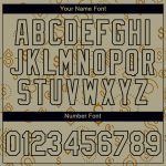 Custom Name and Number Dollar Sign Money Theme T-Shirt for Team, Personalized 3D Wheat Black Pattern Design Personalized