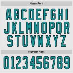 Custom Aqua Black Hockey Jersey - Personalized Design for Fans, Perfect for Team Spirit and Gifts Personalized White Aqua-Black