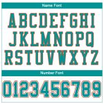 Custom Personalized Football Jersey - White Aqua-Orange Mesh with Name & Number Personalized White Aqua-Orange Mesh Authentic