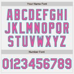 Custom Personalized Pink Aqua Pinstripe Baseball Jersey with Name and Number - Authentic Team Gear Personalized White (Aqua