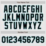 Custom Name and Number Baseball Jersey - Personalized Black-Aqua Pinstripe Raglan Sleeves Design Personalized White Aqua
