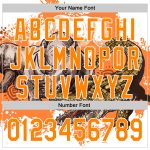 Custom Name and Number Personalized Orange Crocodile 3D Pattern Baseball Jersey - Authentic Team Apparel Personalized White