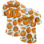 Custom Name and Number 3D Pattern T-Shirt for Summer, Personalized White Bay Orange-Black Design, Perfect for Holidays Personalized