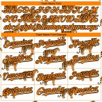 Custom Personalized Baseball Jersey with Orange-Black 3D Tiger Pattern, Authentic Team Design, Name & Number Included Personalized