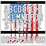 Personalized 3D American Flag Patriotic T-Shirt - White and Black Performance Shirt Personalized White Black 3D American