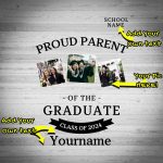 Custom Team Name and Number 3D Graduation T-Shirt in White and Black - Personalized Performance Shirt Personalized White