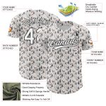 Custom Personalized 3D Black and White Deer Baseball Jersey with Name and Number - Unique Team Apparel Personalized White