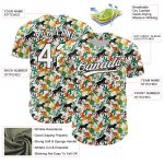 Custom Name and Number Baseball Jersey, Personalized 3D Lion and Leopard Pattern Design, White and Black Team Apparel Personalized