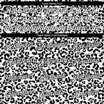 Custom Animal Print Performance T-Shirt with Personalized Name and Number - 3D White Black Design Personalized White Black