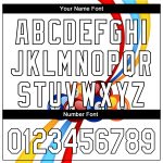Custom Name Number Baseball Jersey - Personalized 3D Pattern Billiards Design, White and Black Authentic Team Apparel Personalized