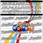Custom Name Number Baseball Jersey - Personalized 3D Pattern Billiards Design, White and Black Authentic Team Apparel Personalized