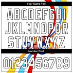 Custom Name and Number 3D Pattern Billiards Polo Shirt - Personalized Performance Apparel in White and Black Personalized