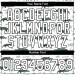 Personalized 3D Crocodile Pattern T-Shirt in White and Black - Performance Tee Personalized White Black 3D Pattern Design
