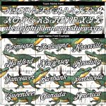 Custom Name and Number Crocodile Performance T-Shirt with 3D Pattern Design - Personalized Team Apparel Personalized White