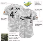 Custom Name and Number Authentic Baseball Jersey with 3D Pattern Curve Lines - Personalized White and Black Design Personalized