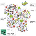Custom Dollar Sign Money Theme T-Shirt with 3D Pattern, Personalized Name and Number for Team Performance Personalized White