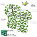 Personalized Dollar Sign Money Theme 3D Pattern T-Shirt - White and Black Performance Tee Personalized White Black 3D Pattern