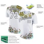 Custom 3D Pattern Catering T-Shirt with Personalized Name and Number - White/Black Team Performance Shirt Personalized White