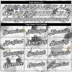 Custom Name and Number 3D Pattern Lotus Performance T-Shirt - Personalized White Black Team Apparel Personalized White Black