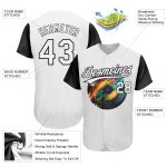 Customizable Music Festival Baseball Jersey with 3D Pattern, Colorful Splatter Design, Personalize Name and Number, Authentic Team Gear