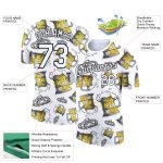 Personalized Oktoberfest Beer Festival 3D Pattern Performance T-Shirt - White Black Stylish Design Personalized White Black