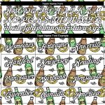 Custom Oktoberfest Beer Festival T-Shirt with Personalized Name and Number - 3D Pattern Design in White and Black Personalized