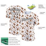 Custom Name and Number 3D Pattern Performance T-Shirt for Teams - Personalized White and Black Design Personalized White