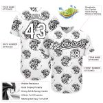 Custom Tiger 3D Pattern Baseball Jersey with Personalized Name and Number - Authentic Team Apparel Personalized White Black