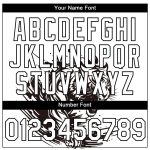 Custom Name and Number Tiger 3D Pattern Performance T-Shirt - Personalized White and Black Design Personalized White Black