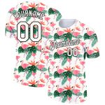 Custom Hawaii Flamingo Performance T-Shirt with 3D Pattern Design - Personalized Team Name and Number, Unisex Personalized
