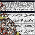 Custom Team Performance T-Shirt - Personalized Floral 3D Pattern with Name & Number in Black & White Design Personalized