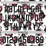 Personalized 3D Pattern Halloween Baseball Jersey | White Black Authentic Design Personalized White Black 3D Pattern Halloween