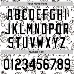 Custom Name Number Baseball Jersey - Personalized 3D Pattern Halloween Design in White and Black Personalized White Black