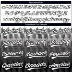 Custom Unisex Softball Jersey with Personalized Name and Number - Black White 3D Pattern Lines, Two-Button Design Personalized