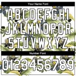 Custom Name and Number Tropical Hawaii Plant Flower Basketball Jersey - Personalized 3D Pattern White Black Design Personalized
