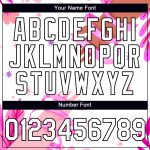 3D Pink Ribbon Breast Cancer Awareness Personalized Performance T-Shirt in White and Black Personalized White Black 3D Pink