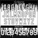 Custom Name and Number Personalized Basketball Jersey - Black White Abstract Vertical Lines Authentic City Edition Personalized