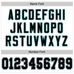Custom Name Number Authentic Football Jersey - Personalized White Black Aqua Mesh Personalized White Black-Aqua Mesh Authentic