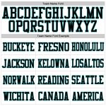 Custom Name Number Authentic Football Jersey - Personalized White Black Aqua Mesh Personalized White Black-Aqua Mesh Authentic