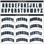 Custom Team Name and Number Performance T-Shirt in White Black-Aqua - Personalized Athletic Tee Personalized White Black-Aqua